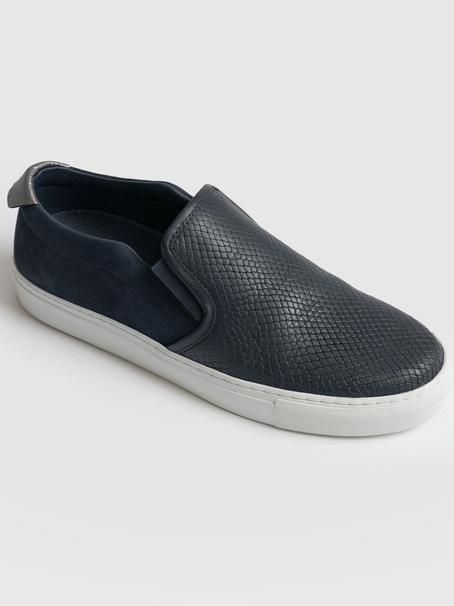 Sloane Slip On Trainer Navy - Women's Trainers | Saint + Sofia® UK